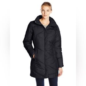 Columbia Women's Snow Eclipse Insulated Mid PufferJacket- Black - Size M
